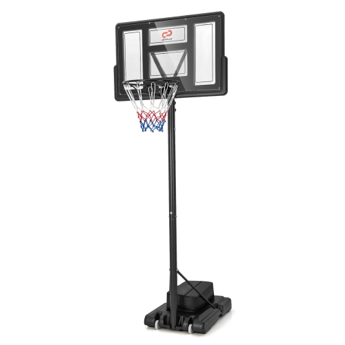 Goplus Portable Basketball Hoop 11-Level Height Adjustable Basketball Hoop & Goal