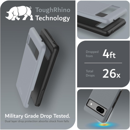 TUDIA MergeGrip Google Pixel 7a Case Military Grade - Gray