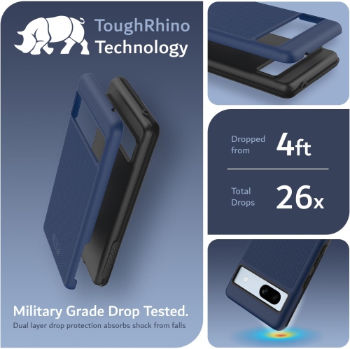 Étui MergeGrip de TUDIA pour Pixel 7a de Google de qualité militaire - Indigo