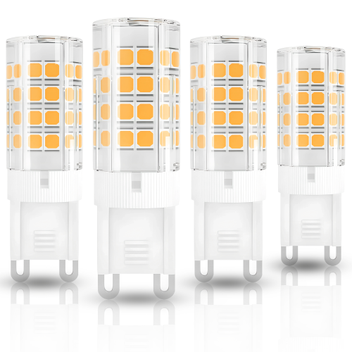 G9 LED Bulb Dimmable, 7W Halogen Light Bulb, 3000K Warm White, 600LM, Ideal for Chandelier, Ceiling Fan Lighting, Standard G9 Bi-Pin Base - (Pack of