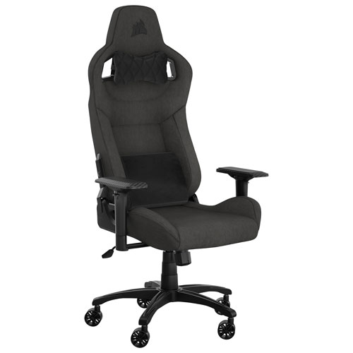 Fauteuil de jeu ergonomique en tissu T3 Rush de Corsair - Anthracite