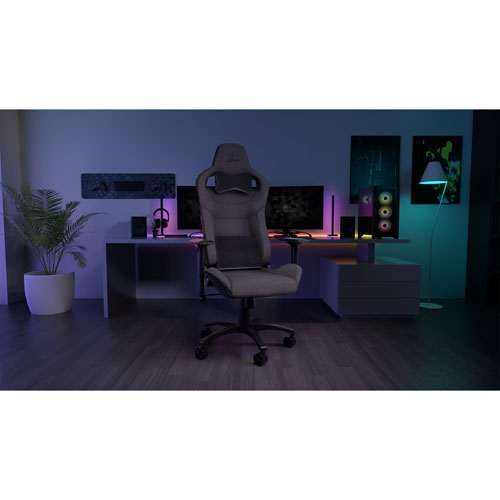 Corsair T3 Rush Fabric Ergonomic Gaming Chair - Charcoal