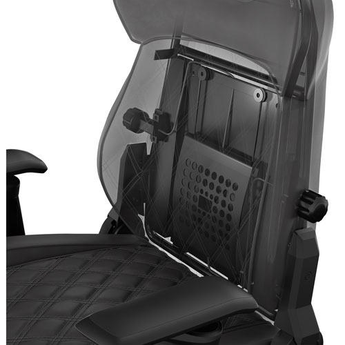 Corsair TC500 Luxe Ergonomic Fabric Gaming Chair - Black