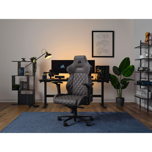 Fauteuil de jeu ergonomique en tissu TC500 Luxe de Corsair (2023) - Noir