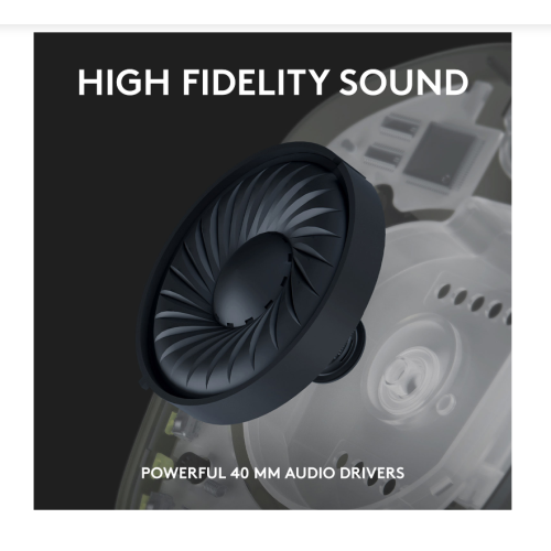 Refurbished- Logitech G435 LIGHTSPEED Bluetooth Wireless Gaming Headset for PC/PS5/PS4/Switch - Black