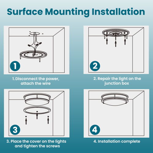 LED 12 Inch Flush Mount Ceiling Light, 15W 1200LM - Dimmable Ceiling Lamp, 3CCT Selectable, Brushed Nickel Light for Bedroom, Kitchen, Hallway (Pack