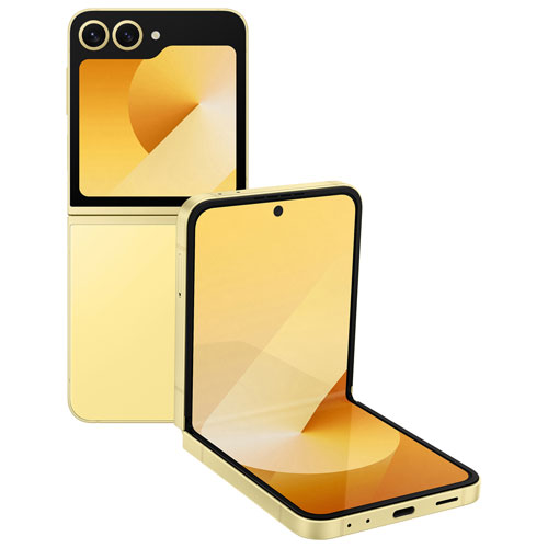 Galaxy Z Flip6 5G de 256 Go de Samsung - Jaune - Déverrouillé