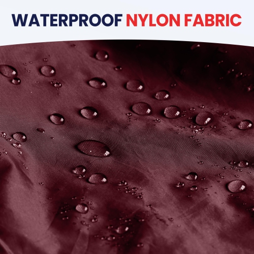 Canadian Linen Nylon Laundry Bags, XL 30"x40", 2 Pack, Drawstring Clothes Organizer Waterproof Fabric Durable Storage Bag Hamper, Red