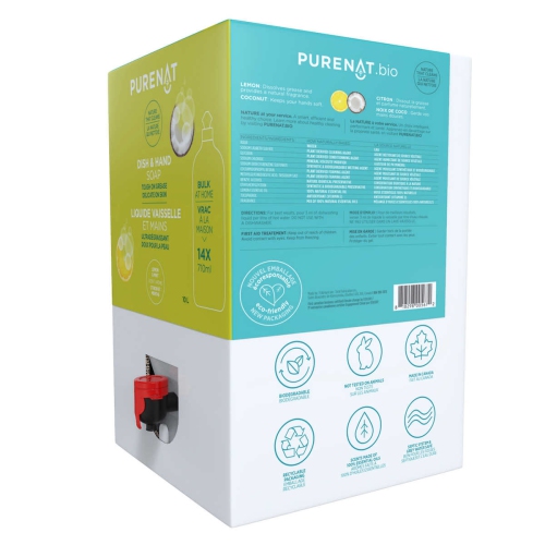 Purenature Dish and Hand Soap Bulk Refill 10L