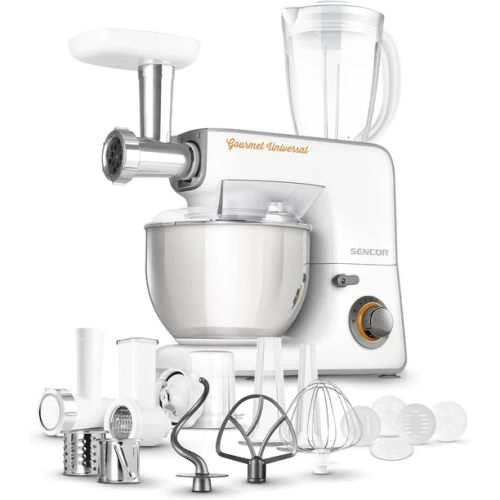 SENCOR  Stm3700Wh 10 Speed Multi-Function All-In-One Stand Mixer With 18 Specialized Attachments – In White