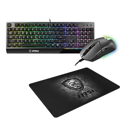 MSI  Gaming Peripherals Bundle Vigor Gk30 Combo Us + Agility Gd20