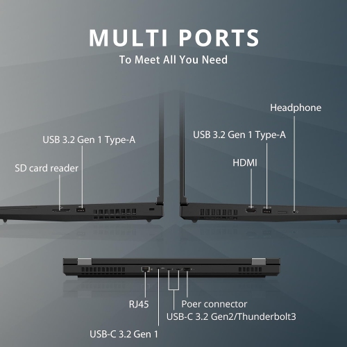 Lenovo ThinkPad T15g Gen 1 15.6" 4K Touchscreen Laptop, Intel Xeon W-10855M Processor, 4TB PCIe SSD, 64GB RAM, GEForce RTX2080, Black, Win 10 Pro,