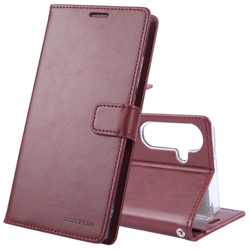 TopSave Goospery BLUEMOON Card Slot w/Magnetic Clip Leather Folio Wallet Flip For Samsung Galaxy A35 5G 6.6", Burgundy