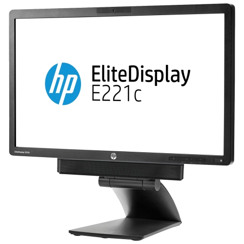 Refurbished - HP EliteDisplay E221c 21.5-inch Widescreen Monitor | IPS Panel FHD Display with Built-in 720p HD Webcam Speaker | Video Conferencing -