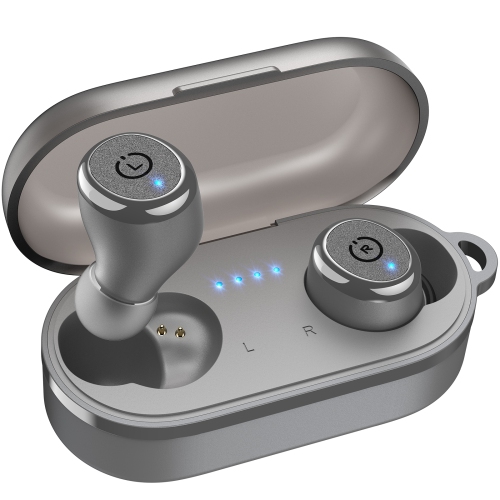 TOZO  T10 Mini Earbuds Support App Customize 16 Eq In-Ear Noise Cancelling True Wireless-Gray