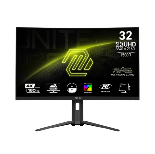 MSI – Moniteur de jeu incurvé UHDK 5 3840&nbsp;po 4 2160R 1500 VA, écran 160&nbsp;Hz/1&nbsp;ms, Adaptive-Sync DP 31 a, USB type C, hauteur réglable