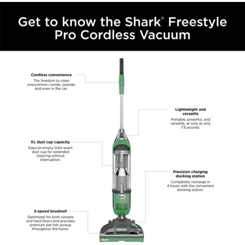 Shark SV1114 Rotator Freestyle Upright Bagless Cordless Stick Vacuum Good Condition