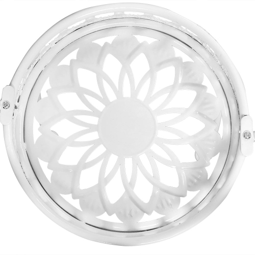 Sunnydaze White 4-Tier Ferris Wheel Indoor/Outdoor Plant Stand - 28 in