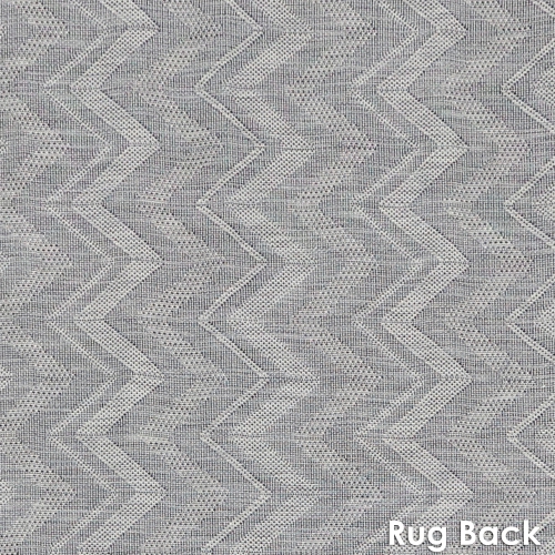 Sunnydaze Chevron Dreams Outdoor Area Rug - Blue/Gray - 5 ft x 7 ft