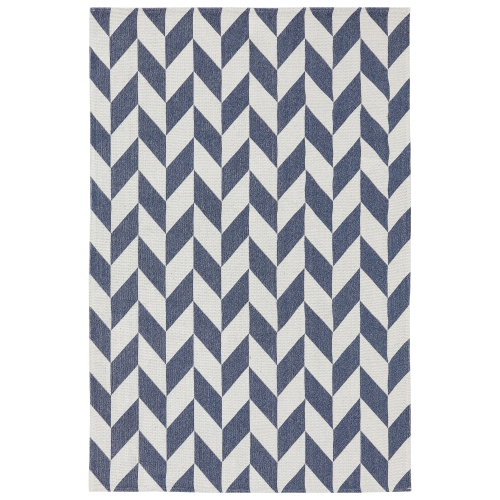 SUNNYDAZE DECOR  Sunnydaze Geometric Affinity Indoor Area Rug - Steel - 5 Ft X 7 Ft In Blue