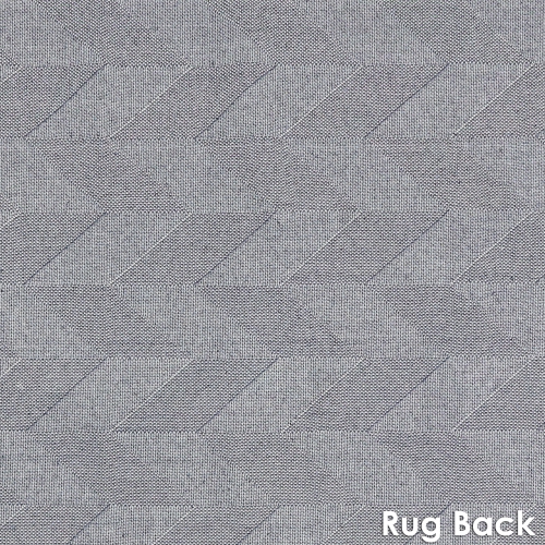 Sunnydaze Geometric Affinity Indoor Area Rug - Steel Blue - 5 ft x 7 ft