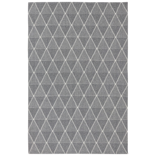 Tapis d'intérieur Lattice Perfection de Sunnydaze - Anthracite - 5&nbsp;pi x 7&nbsp;pi