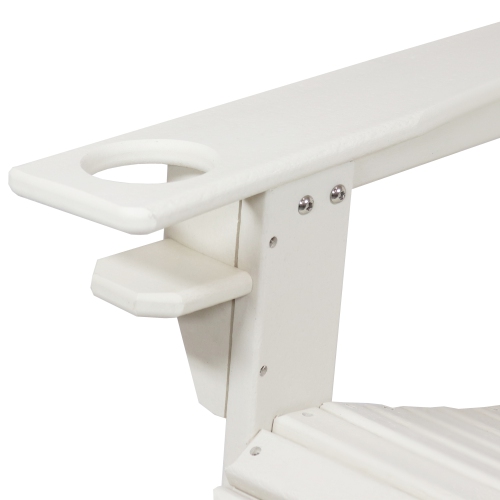 Sunnydaze Lake Style Adirondack Chair with Cup Holder - Set of 2