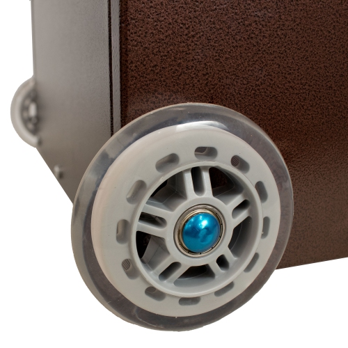 Sunnydaze Outdoor Umbrella Base with Fillable Planter and Wheels - Bronze