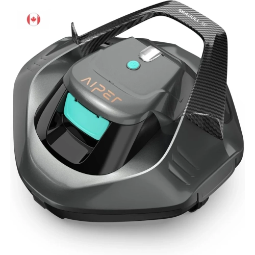 AIPER  Seagull Se Cordless Robotic Pool Cleaner | 90 Min Runtime, Led Indicator, Self-Parking - In Gray