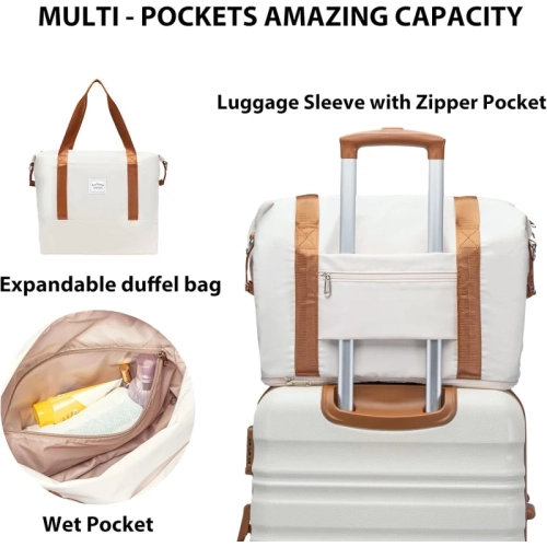 6 Piece Luggage Set | ABS Hardshell with TSA Lock, Spinner Wheels, Carry-On Suitcase