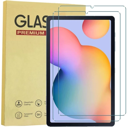 [Paquet de 2] Protecteur d'écran en verre trempé pour Galaxy Tab S6 Lite de 10,4&nbsp;po | Dureté 9H, transparent, antirayure, installation facile