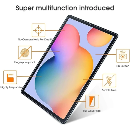 [Paquet de 2] Protecteur d'écran en verre trempé pour Galaxy Tab S6 Lite de 10,4&nbsp;po | Dureté 9H, transparent, antirayure, installation facile