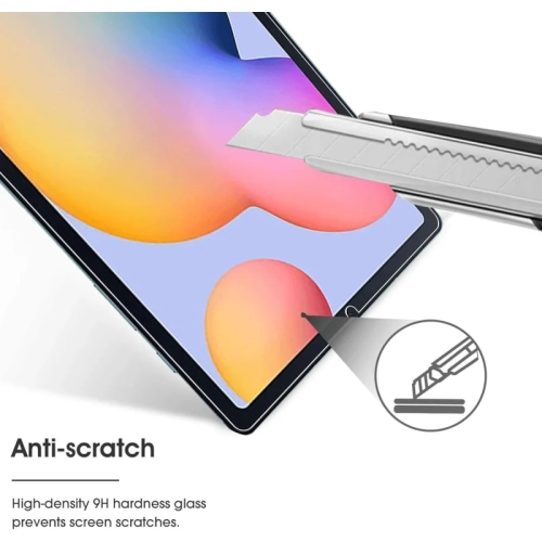 [Paquet de 2] Protecteur d'écran en verre trempé pour Galaxy Tab S6 Lite de 10,4&nbsp;po | Dureté 9H, transparent, antirayure, installation facile