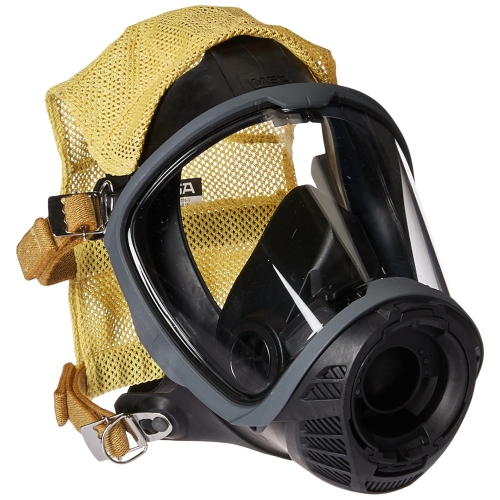 MSA  Safety 10156460 Facepiece, G1, Fire Service, Nose Cup With 4 Point Adjustable Cloth -Head Harness, Large