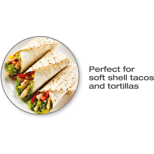 Salton Cordless Crepe Maker & Tortilla Maker - With Bonus Batter Dish & Spatula, Non-Stick Cooking Surface & Automatic Temperature Control for 7.5"