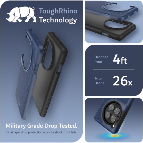 TUDIA MergeGrip OnePlus 12 Case Military Grade - Indigo Blue