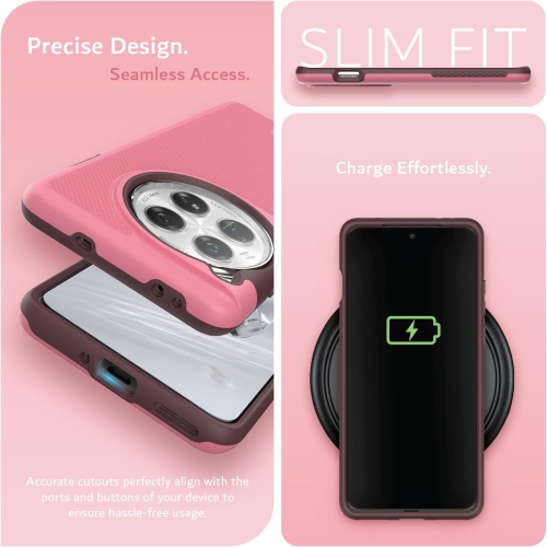 TUDIA MergeGrip OnePlus 12 Case Military Grade - Smokey Pink