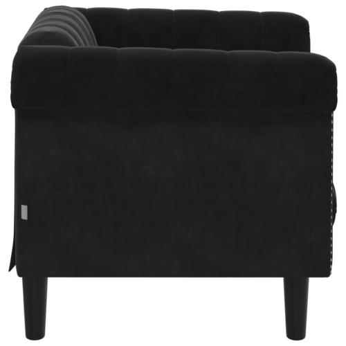 vidaXL Sofa Chair Black Velvet