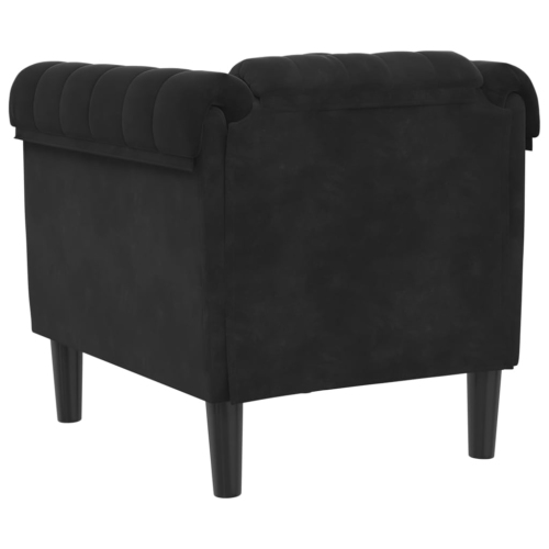vidaXL Sofa Chair Black Velvet