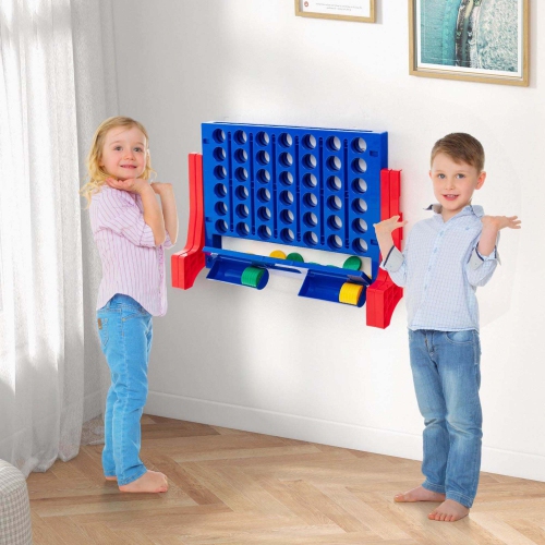 Costway Wall Mounted or Tabletop Giant 4 in a Row Jumbo 4-to-Score Connect Game Set