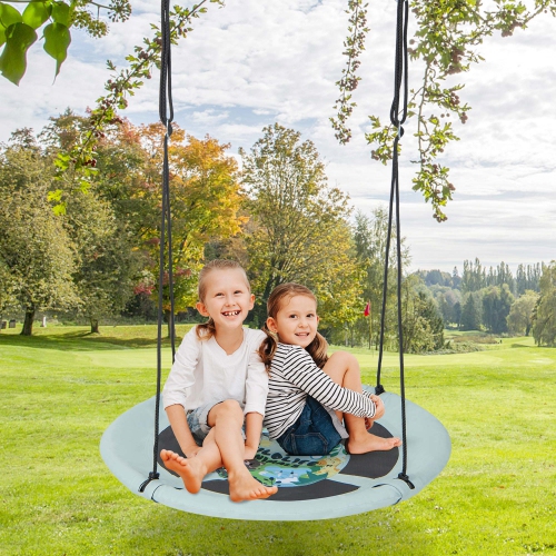 Goplus 40'' Flying Saucer Tree Swing Indoor Outdoor Play Set Kids Christmas Gift