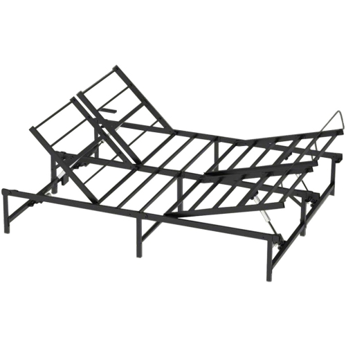 MotionGrey – Cadre de très grand lit ajustable, cadre de très grand lit électrique, cadre de base de lit réglable confortable jusqu'à 600&nbsp;lb,
