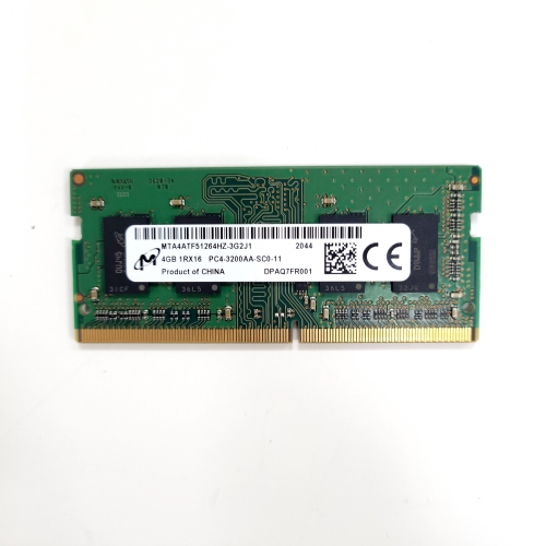 Remis à neuf Acer MEM 4&nbsp;Go DDR4 3200 SO-DIMM MTA4ATF51264HZ-3G2J1 MICRON LF+HF 512 * 16 Z21C KN.4GB04.022