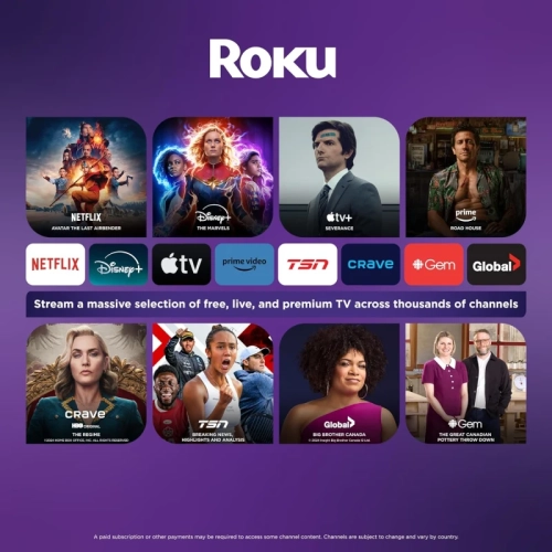 Appareil de diffusion en continu HD Express de Roku avec câble HDMI haute vitesse et télécommande simple