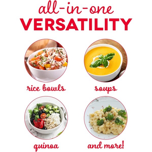 DASH 21,59 x 16,51 fonction de maintien au chaud 16 cm pour mini cuiseur à riz DRCM200BK Noir