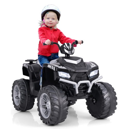 GYMAX  Kids Ride-On Atv 24V Battery Powered Electric Vehicle W/ Wireless Connection Music Radio