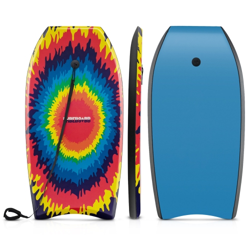 Image 1 de 9.. Gymax 33'' Lightweight Body Board w/ EPS Core XPE Deck HDPE Bottom Crescent Tail