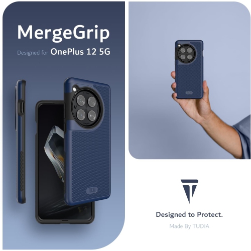 TUDIA MergeGrip OnePlus 12 Case Magsafe Compatible - Indigo Blue