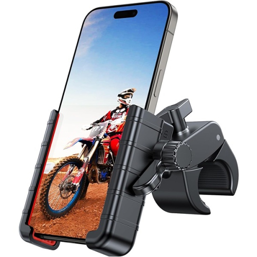 Miracase ‎13.8 x 10.2 x 5.9 cm Cell Phone Clamp For Scooter Mounted on Handlebars of Bicycles Black