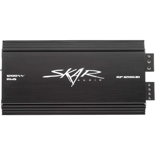 Skar Audio ‎40.64 x 15.24 x 6.35 cm Monoblock Class D Mosfet Amplifier RP-1200.1D with Remote Control Subwoofer Level Black